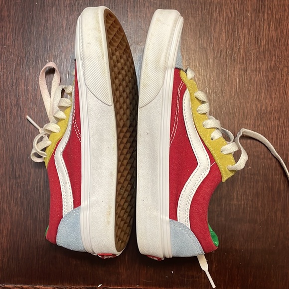 Vans sunshine Multi Color Block old Skool men/youth 4 womens 5.5 - Picture 4 of 8